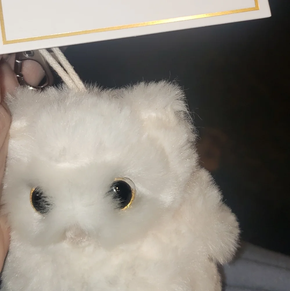 Bukowski White Owl Bag Charm NWT